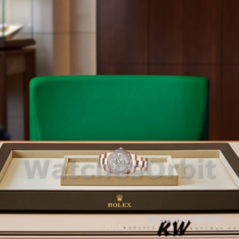 Rolex Day-Date 118235 Meteorite Diamond Dial 36mm Unisex Replica Watch