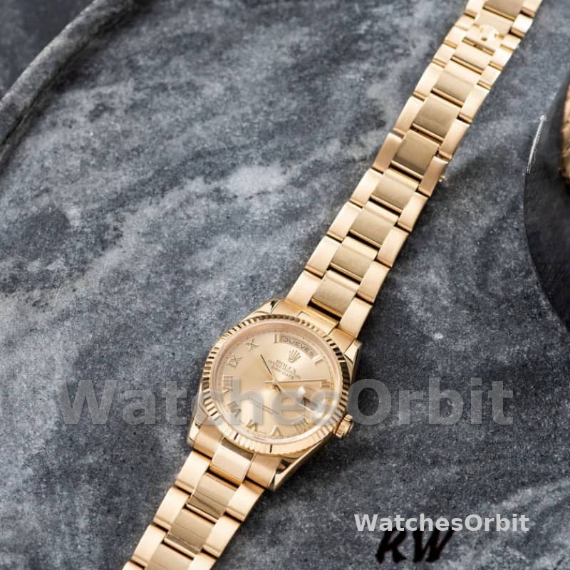 Rolex Day-Date 118238 Champagne Dial Yellow gold 36mm Unisex Replica Watch
