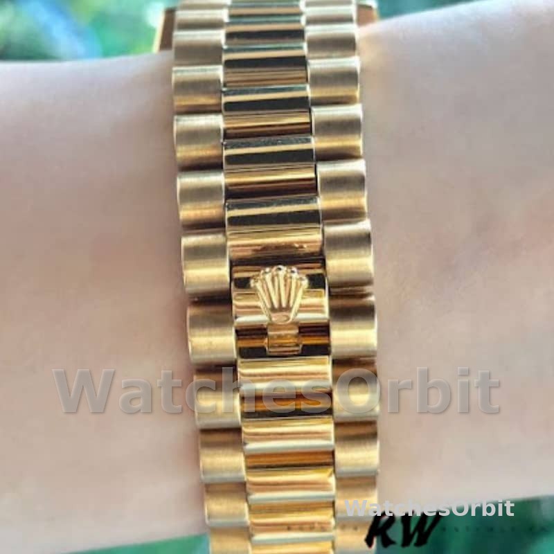 Rolex Day-Date 118238 Pave diamond dial 36mm Unisex Replica Watch