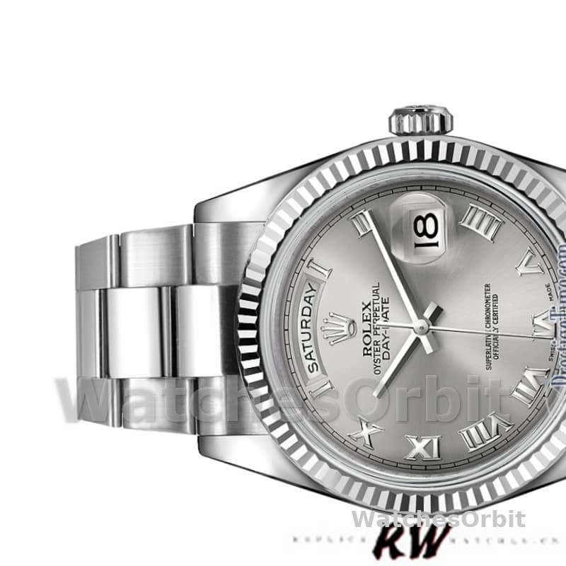 Rolex Day-Date 118239 Rhodium Roman Dial 36mm Unisex Replica Watch