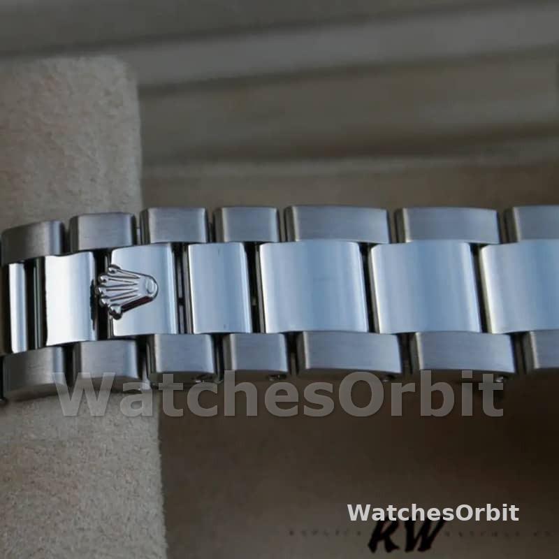 Rolex Day-Date 118239 Silver Diamond Dial fluted bezel 36mm Unisex Replica Watch