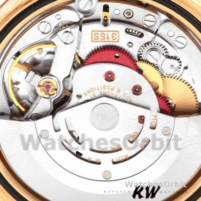 Rolex Day-Date 118338 Yellow gold Champagne Dial Roman Numerals 36mm Unisex Replica Watch