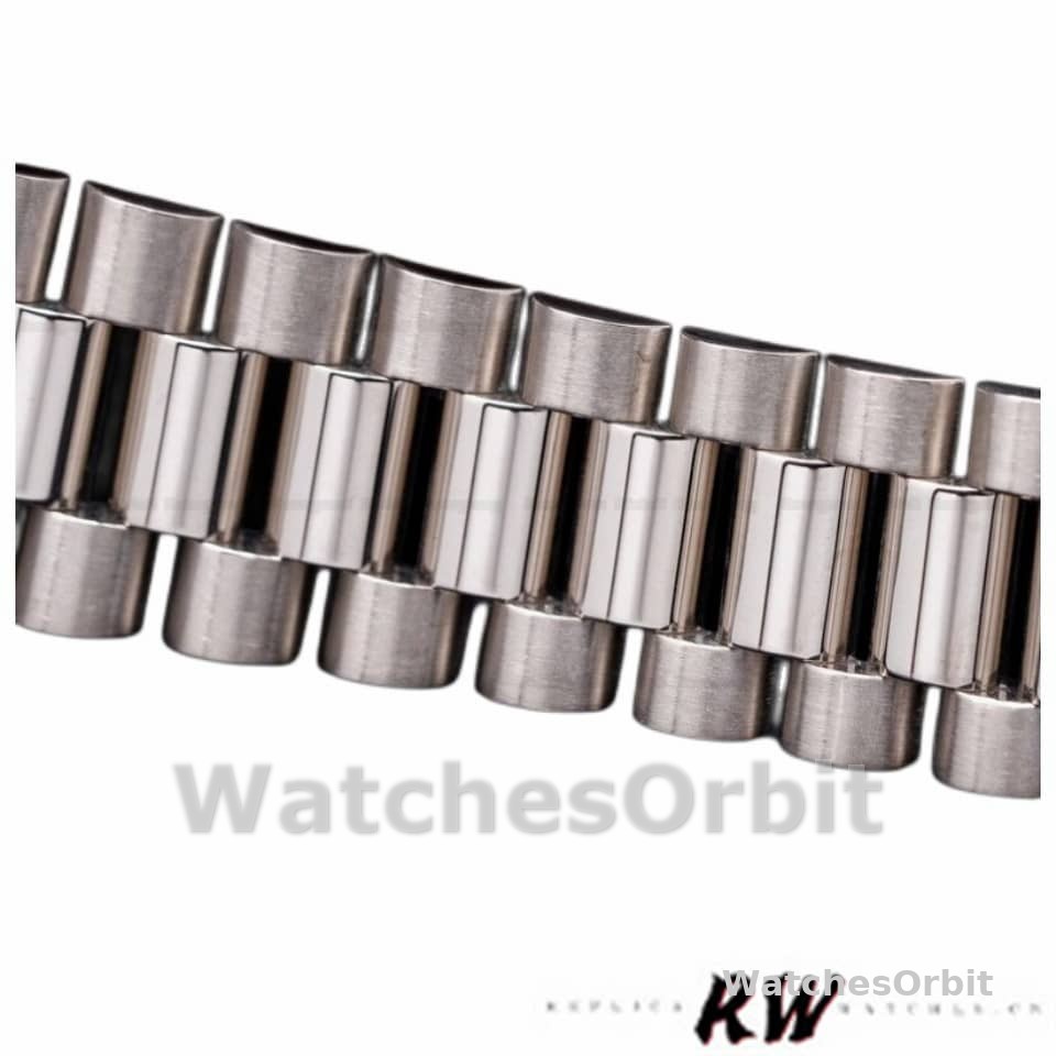 Rolex Day Date 118339 White Dial Fluted Bezel 36mm Unisex Replica Watch