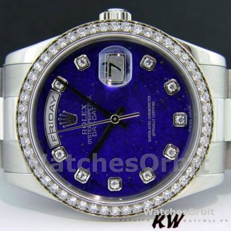 Rolex Day Date 118346 Lapis Lazuli Blue Dial 36mm Unisex Replica Watch