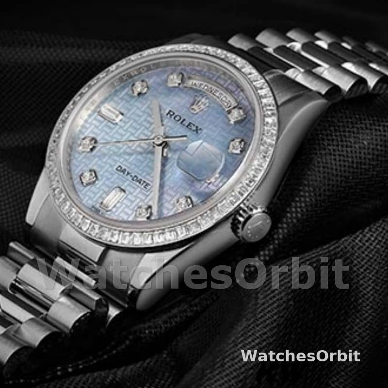 Rolex Day Date 118346 Oxford Motif Diamond Dial 36mm Unisex Replica Watch