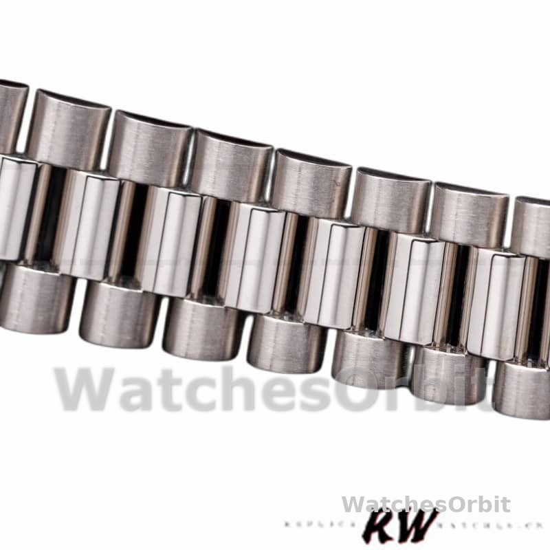 Rolex Day Date 118346 Platinum Diamond Bezel Meteorite Dial 36mm Unisex Replica Watch