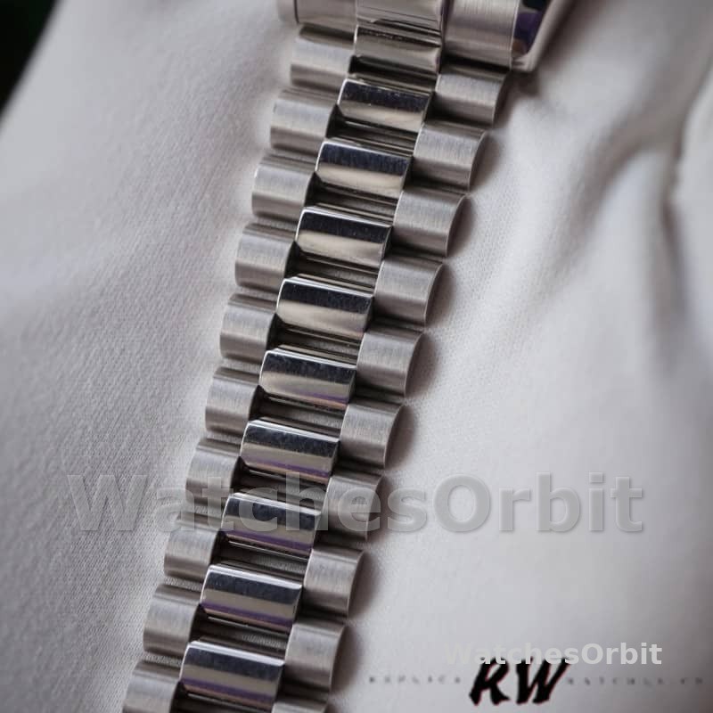 Rolex Day Date 118346 Silver Jubilee Diamond Dial 36mm Unisex Replica Watch