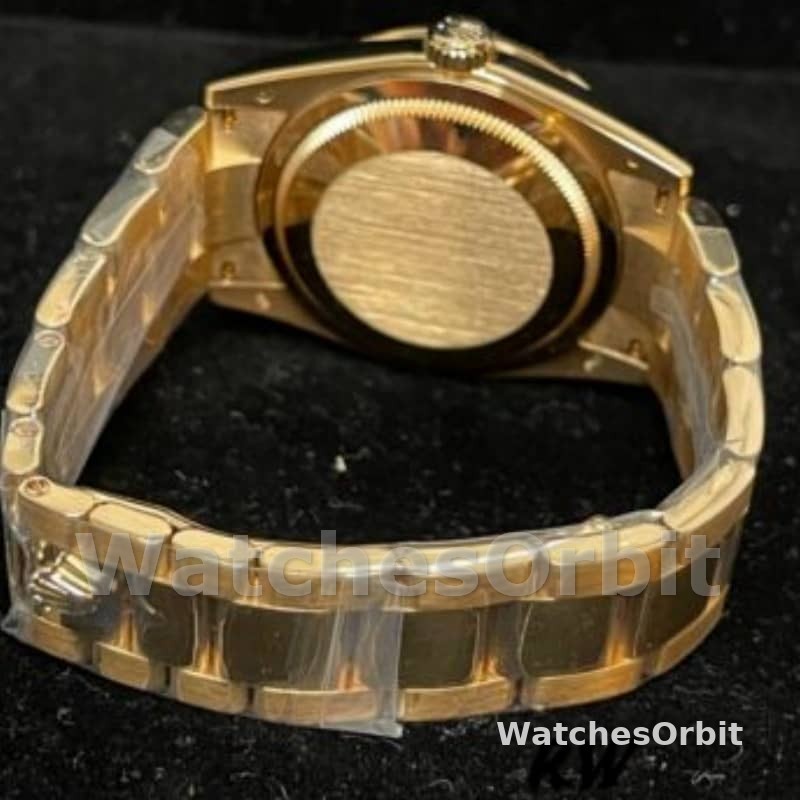Rolex Day Date 118348 Lavender Jade Carousel Dial Yellow Gold 36mm Unisex Replica Watch
