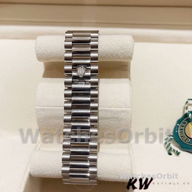 Rolex Day-Date 128239 0005 White Gold Silver Index Dial 36MM Unisex Replica Watch