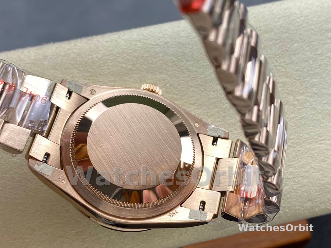 Rolex Day-Date 128345RBR Slate Dial Everose Gold 36MM Unisex Replica Watch