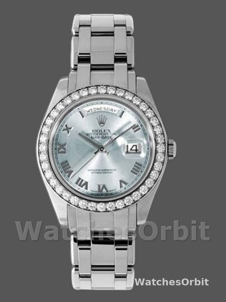 Rolex Day-Date 18946 Ice Blue Roman Dial Special Edition 39MM Mens Replica Watch