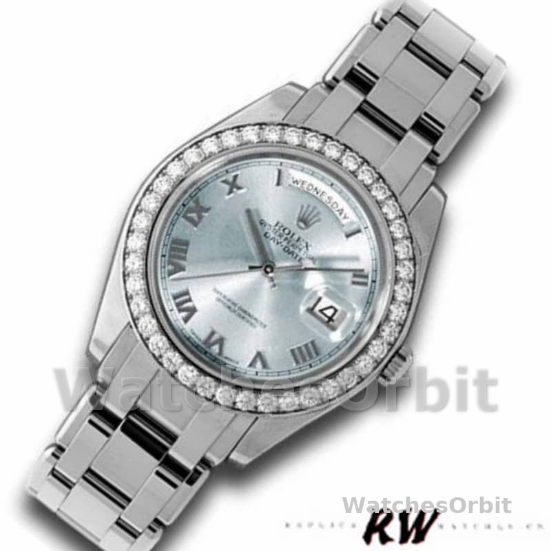 Rolex Day-Date 18946 Ice Blue Roman Dial Special Edition 39MM Mens Replica Watch