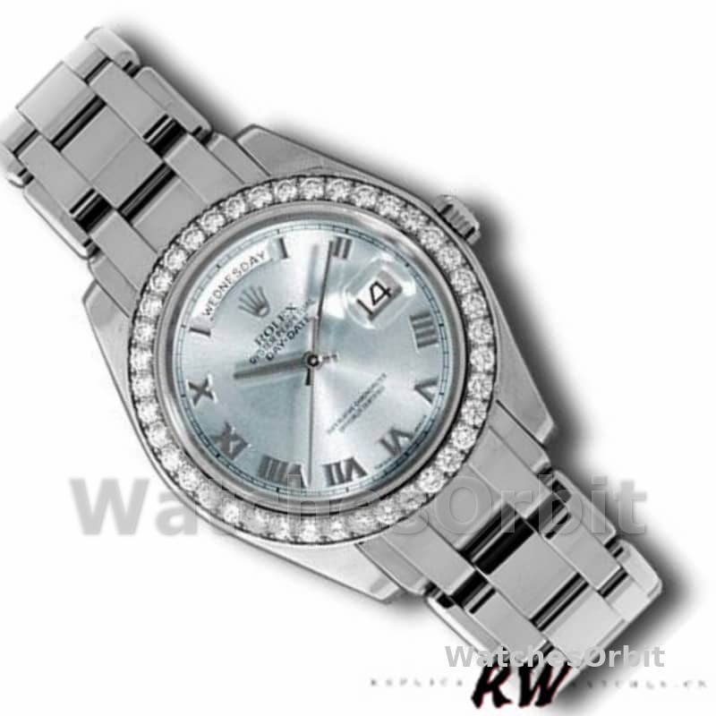 Rolex Day-Date 18946 Ice Blue Roman Dial Special Edition 39MM Mens Replica Watch
