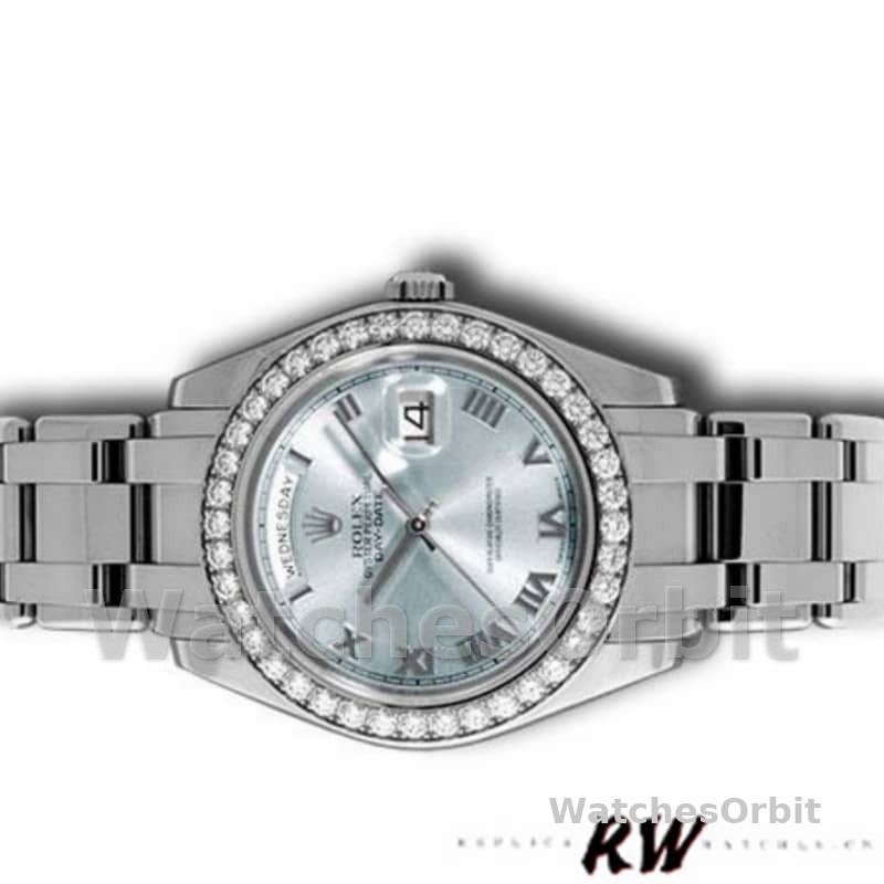 Rolex Day-Date 18946 Ice Blue Roman Dial Special Edition 39MM Mens Replica Watch