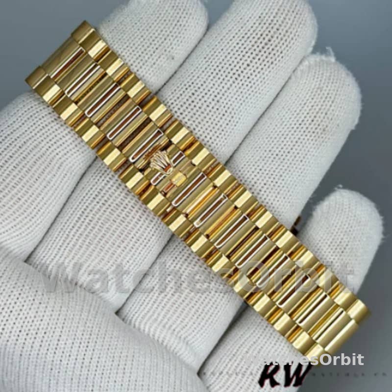 Rolex Day-Date 218238 Champagne Dial Yellow Gold 41MM Mens Replica Watch