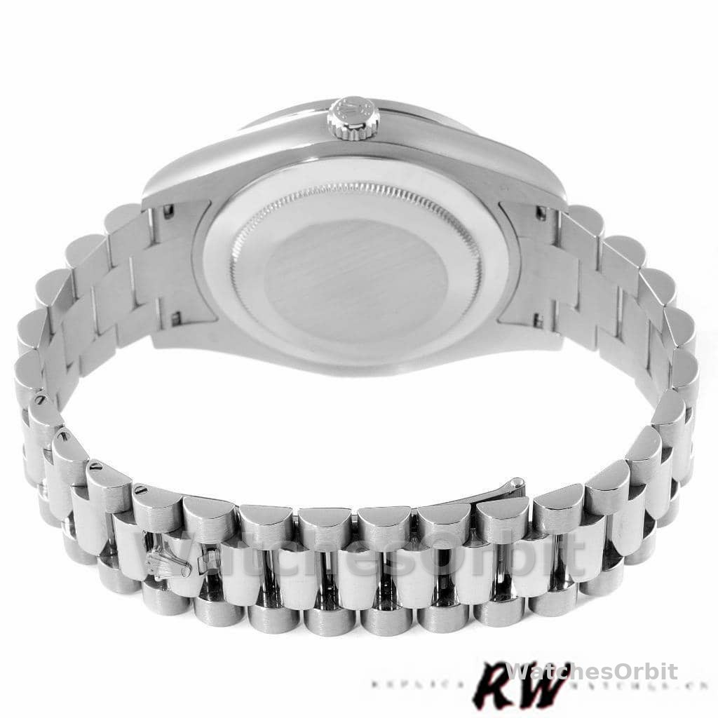 Rolex Day-Date 218349 Rhodium Grey Dial 41MM Mens Replica Watch
