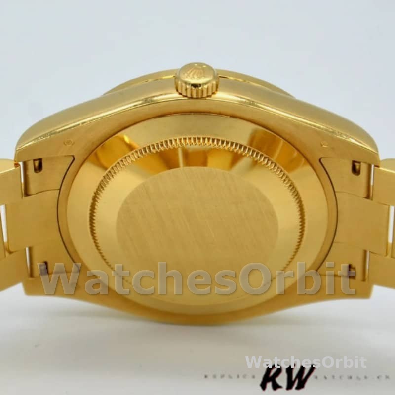 Rolex Day-Date 228348RBR Champagne Roman Dial Diamond Bezel 40mm Mens Replica Watch