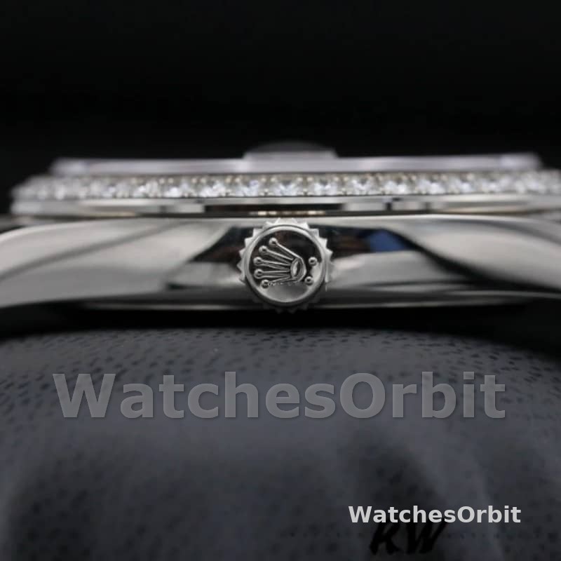 Rolex Day-Date 228349RBR Dark Rhodium Dial Diamond Bezel 40mm Mens Replica Watch