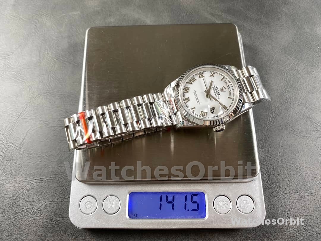 Rolex Day Date 36 White Dial Platinum President Bracelet m128236 0017