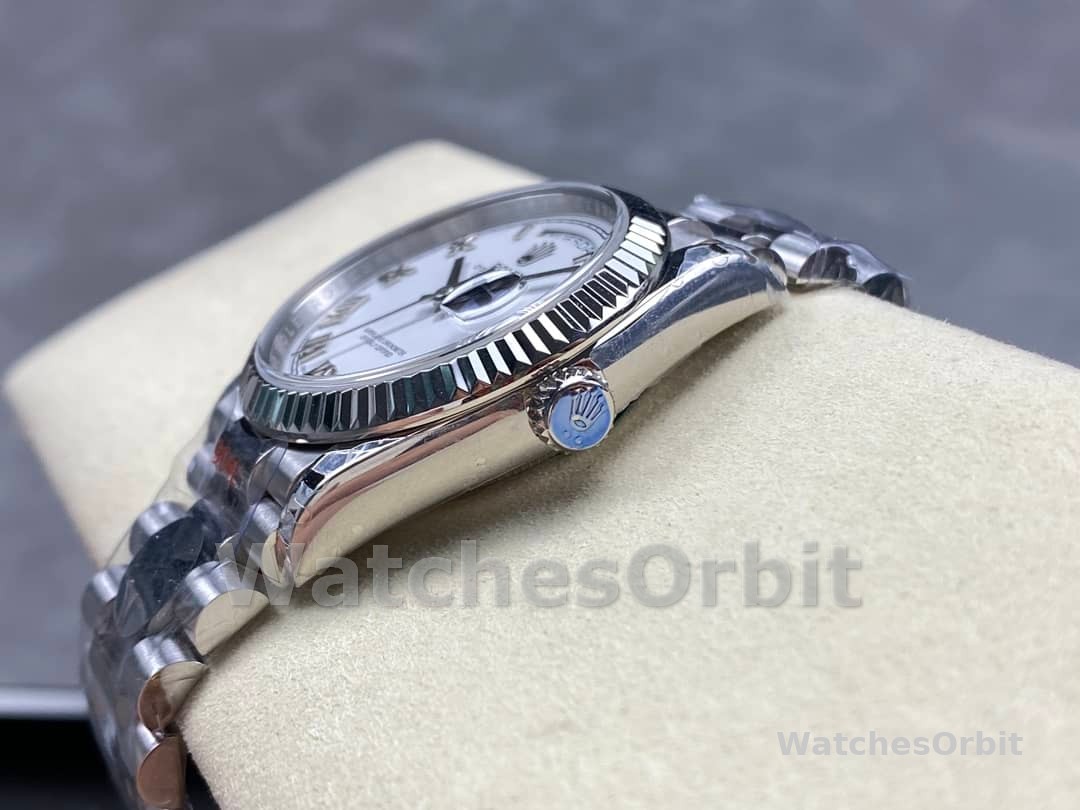 Rolex Day Date 36 White Dial Platinum President Bracelet m128236 0017