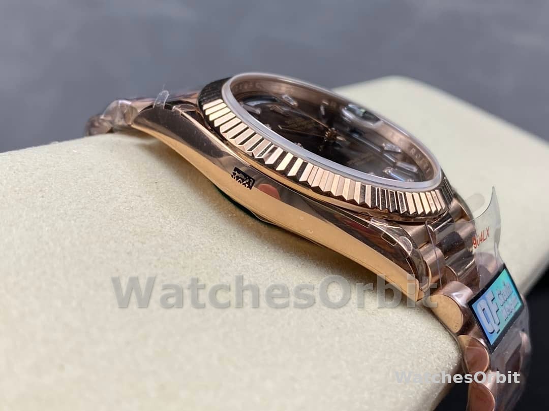 Rolex Day Date 40 18kt Everose Gold Rolex President Chocolate Dial m228235 0003