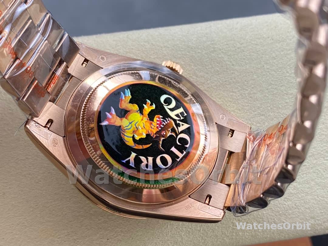Rolex Day Date 40 18kt Everose Gold Rolex President Chocolate Dial m228235 0003