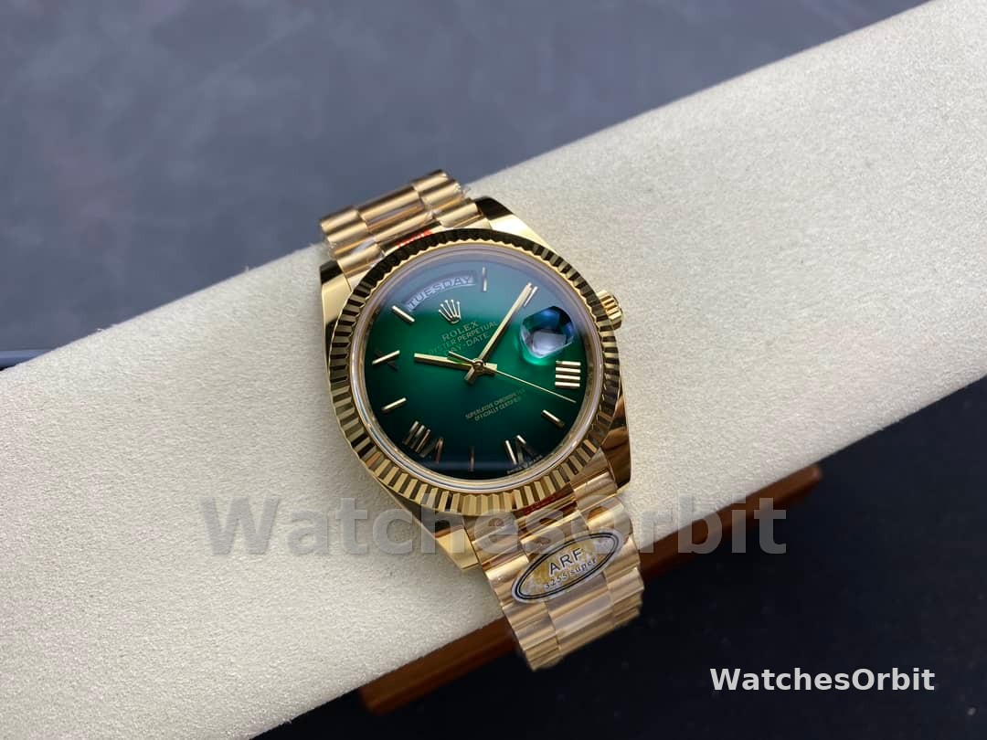 Rolex Day Date 40 Yellow Gold Green Ombre Dial M228238 00691