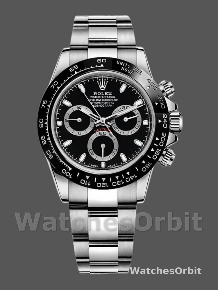 Rolex Cosmograph Daytona 116500LN Ceramic Bezel Black Dial 40mm Mens Replica Watch
