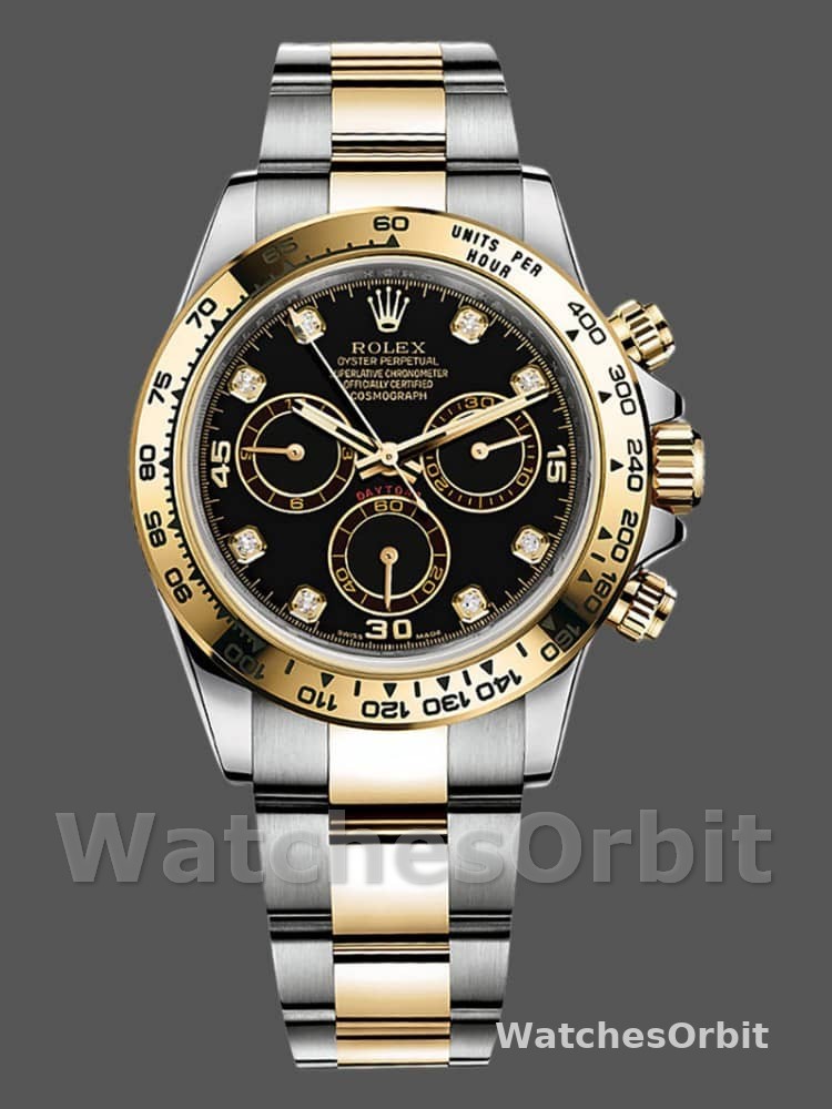 Rolex Cosmograph Daytona 116503 Black Diamond Dial 40MM Mens Replica Watch