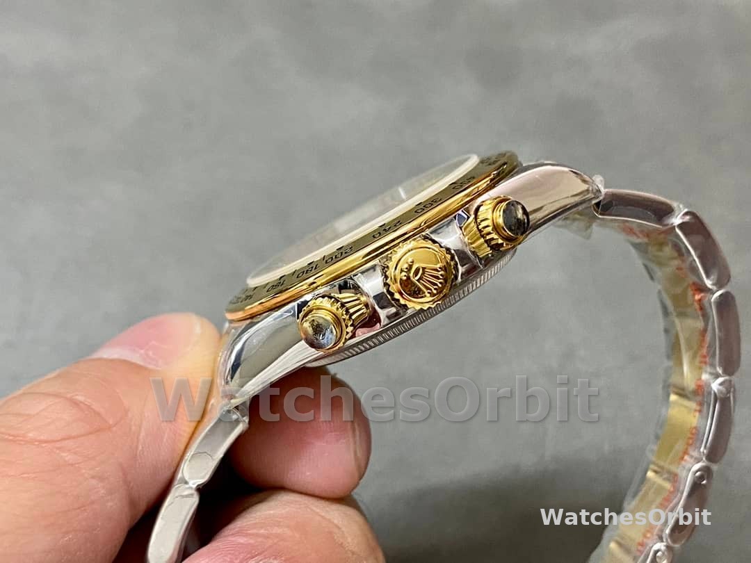 Rolex Cosmograph Daytona 116503 Yellow Gold Champagne Diamond Dial 40MM Mens Replica Watch