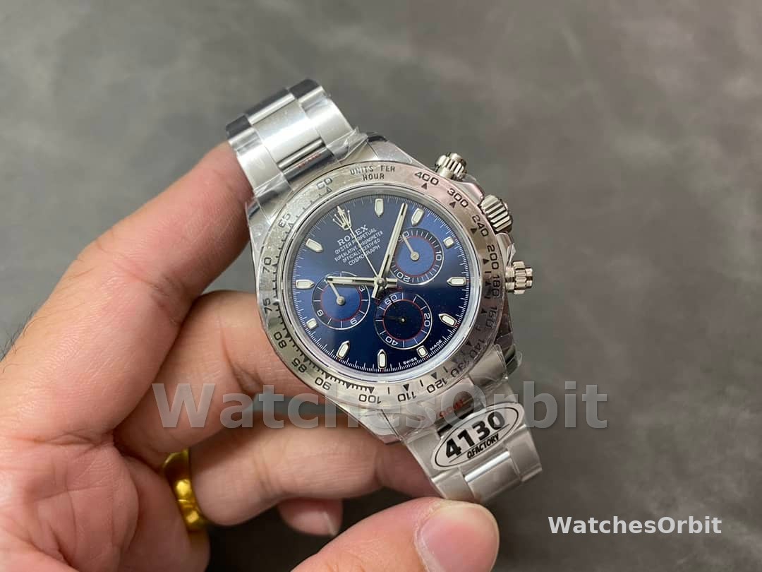 Rolex Cosmograph Daytona 116509 Blue Index Dial 40MM Mens Replica Watch