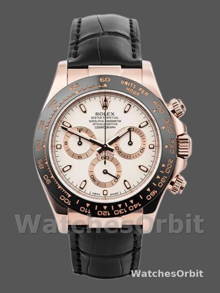 Rolex Cosmograph Daytona 116515 Ivory Dial 40mm Mens Replica Watch