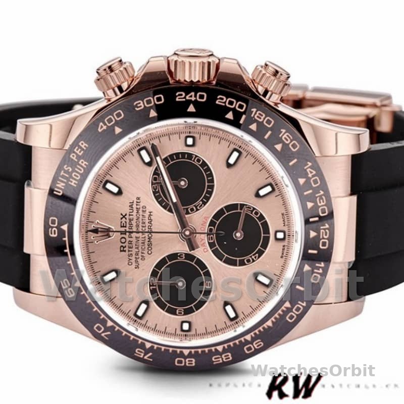 Rolex Cosmograph Daytona 116515LN Black Pink Dial 40mm Mens Replica Watch