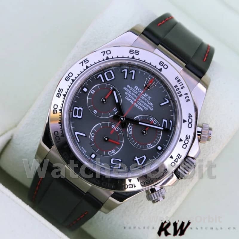 Rolex Cosmograph Daytona 116519 Grey Racing Dial 40mm Mens Replica Watch