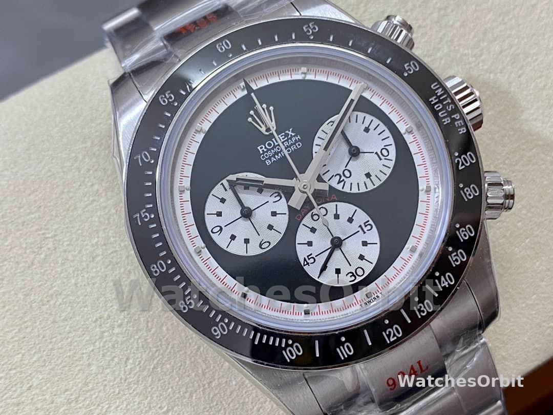 Rolex Cosmograph Daytona 116520 Bamford Heritage Paul Newman Black Dial Steel 40mm Men's Watch