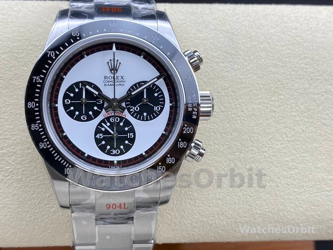 Rolex Cosmograph Daytona 116520 Bamford Paul Newman White Dial Steel 40mm Men's Watch