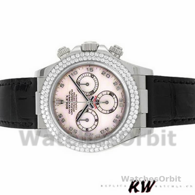 Rolex Cosmograph Daytona 116589 White MOP Arabic Dial 40MM Mens Replica Watch