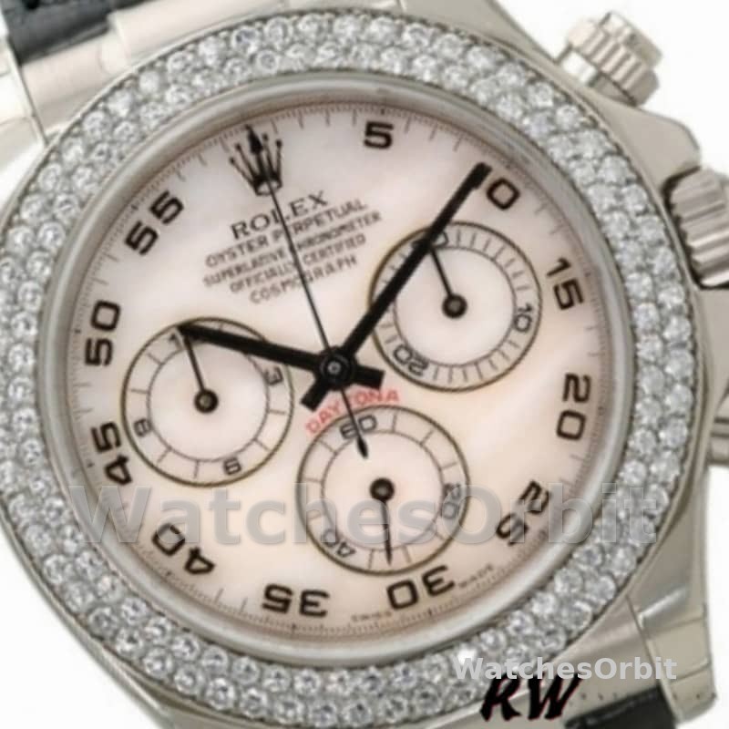Rolex Cosmograph Daytona 116589 White MOP Arabic Dial 40MM Mens Replica Watch