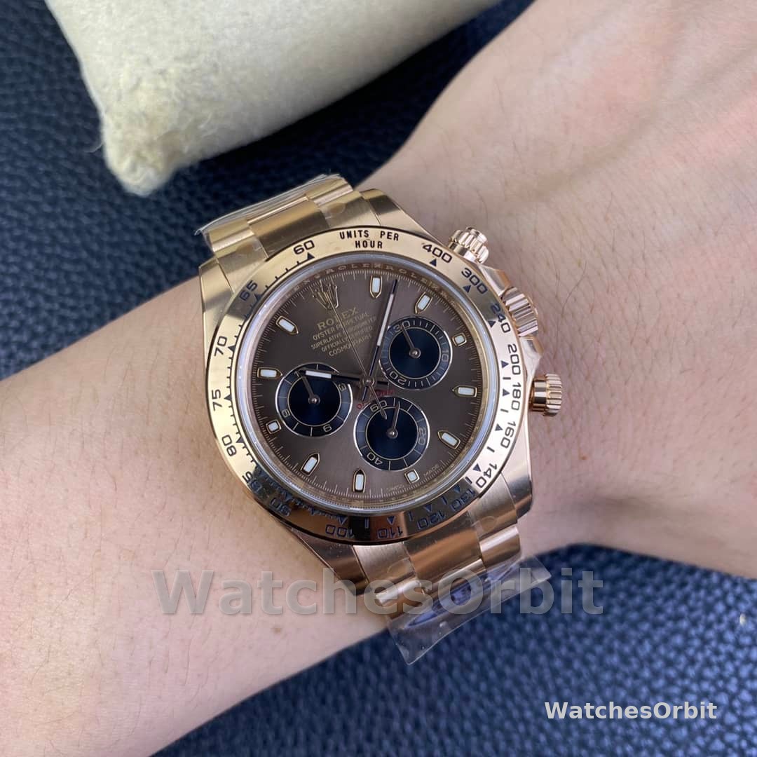 Rolex Cosmograph Daytona 40mm Everose Chocolate Dial 116505 Men's Watch