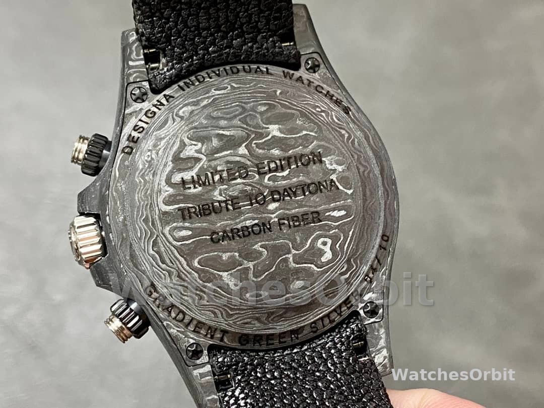 Rolex Cosmograph Daytona DIW Carbon Fiber Green Dial 40mm Men's Watch