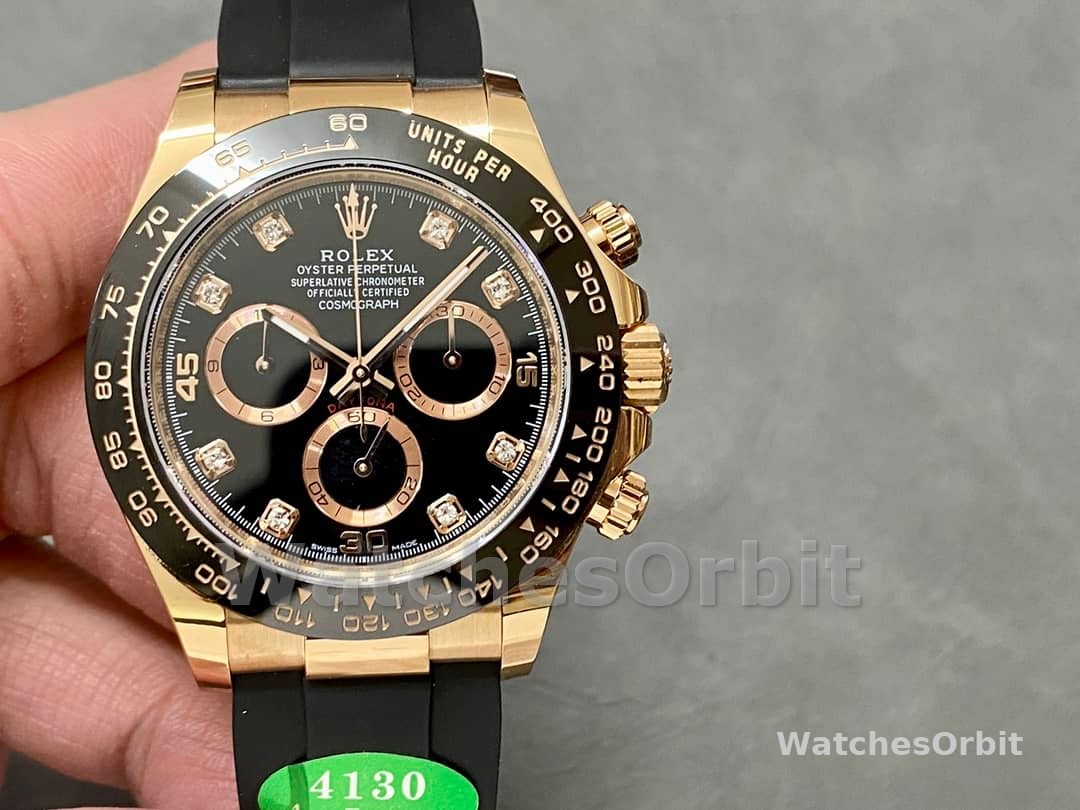 Rolex Cosmograph Daytona Rose Gold Case Black Dial 116515ln 0057