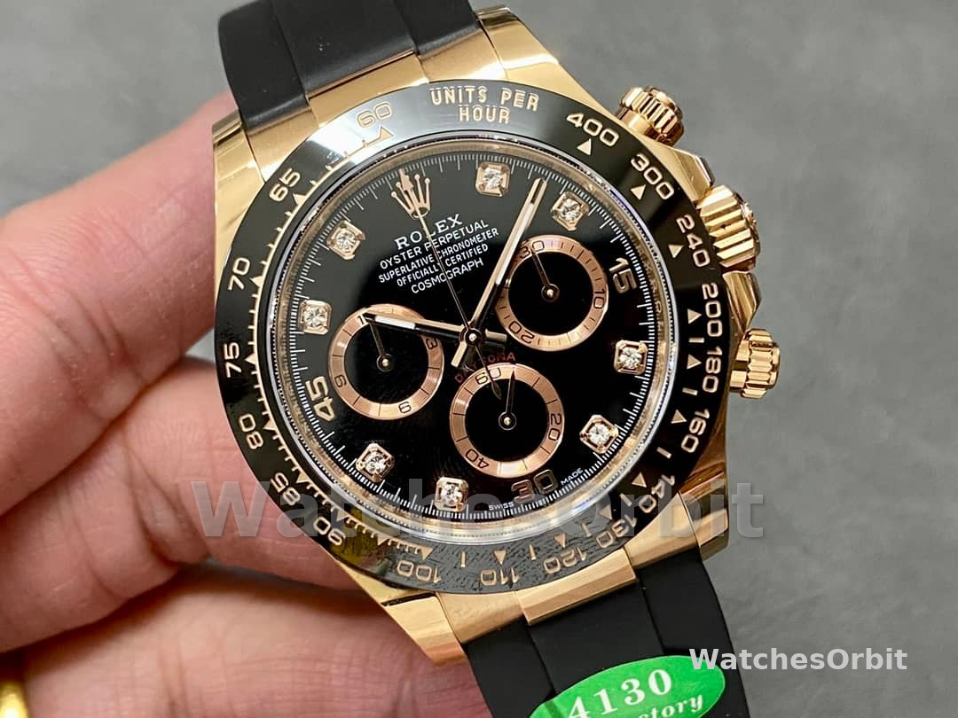 Rolex Cosmograph Daytona Rose Gold Case Black Dial 116515ln 0057