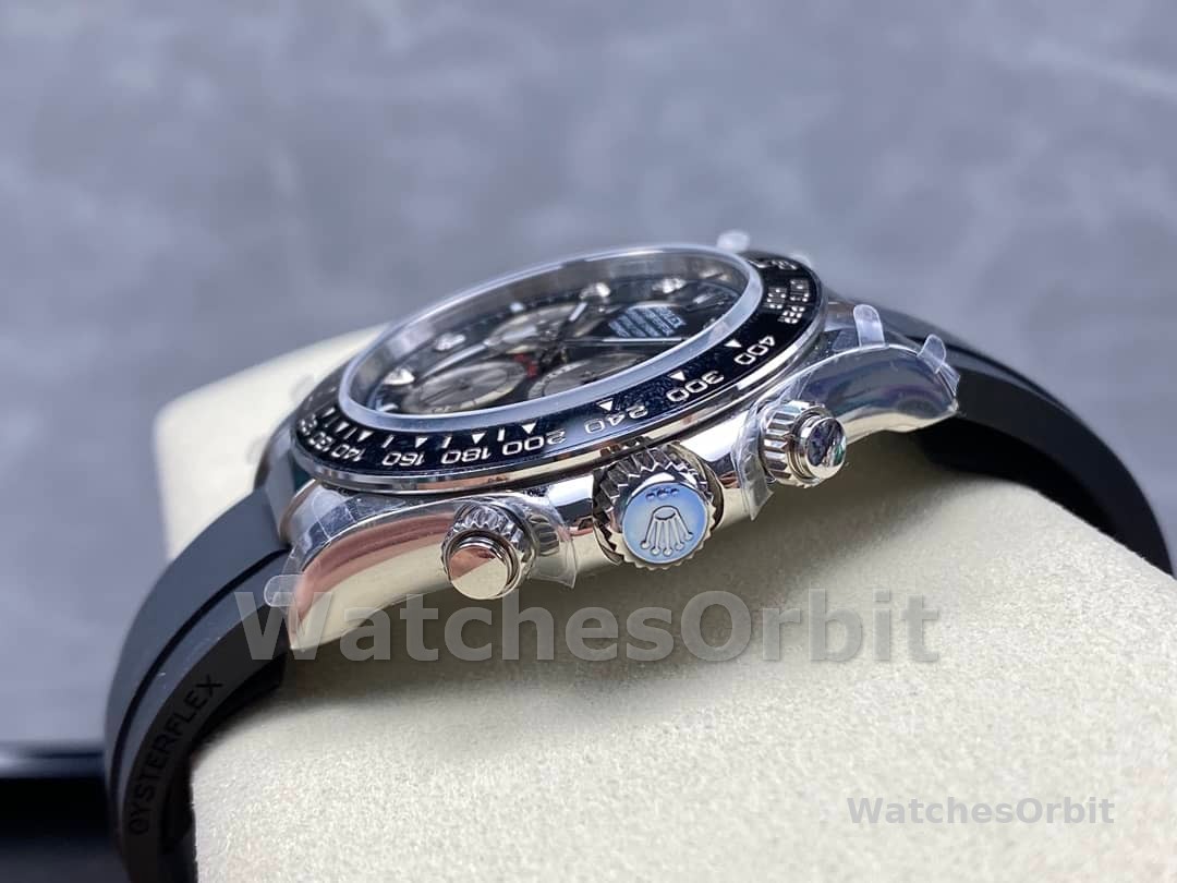Rolex Cosmograph Daytona White Gold 126519LN 0004 Bright Black Steel Diamond