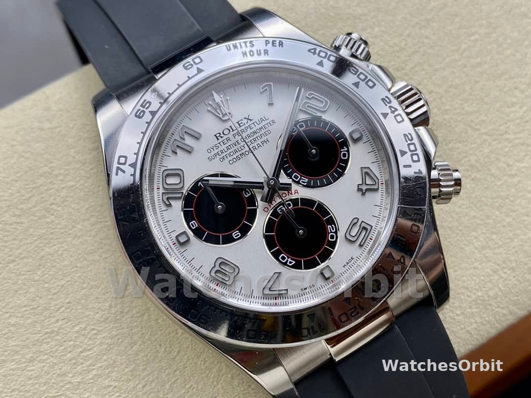 Rolex Cosmograph Daytona White Gold Case Panda Dial 116519 Men's Watch