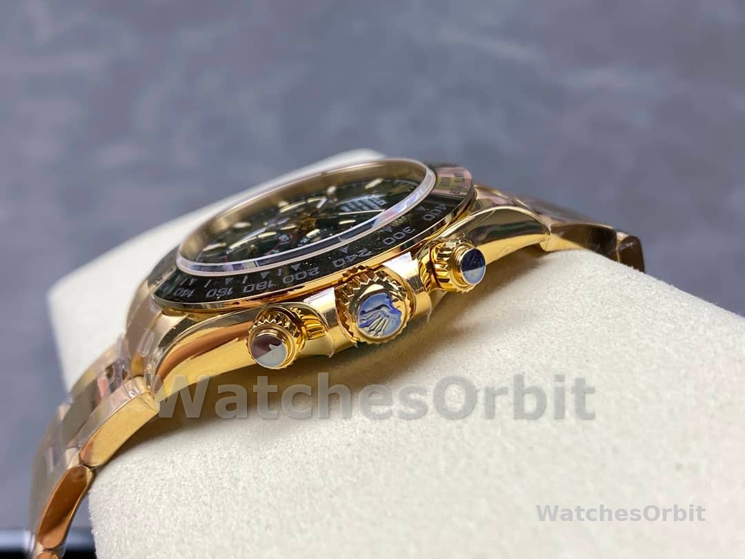Rolex Daytona 116508 Yellow Gold Green Index Dial 40MM Mens Replica Watch