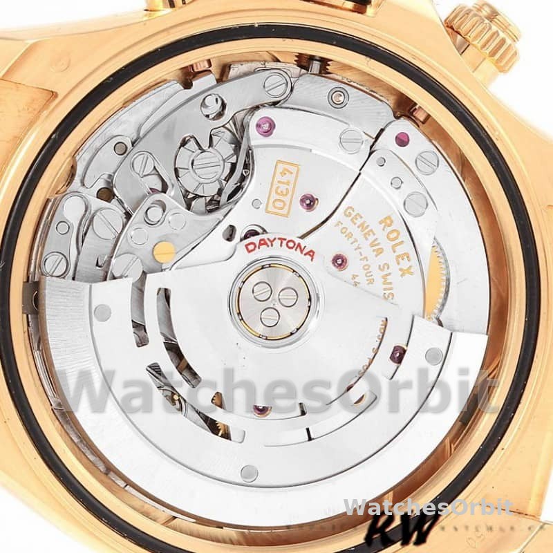 Rolex Daytona 116518 MOP Diamond Dial Brown Leather strap 40mm Mens Replica Watch