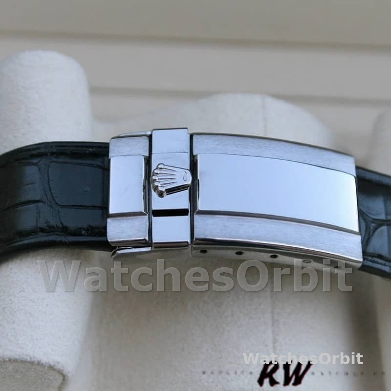 Rolex Daytona 116519 Meteorite Dial Leather strap 40mm Mens Replica Watch