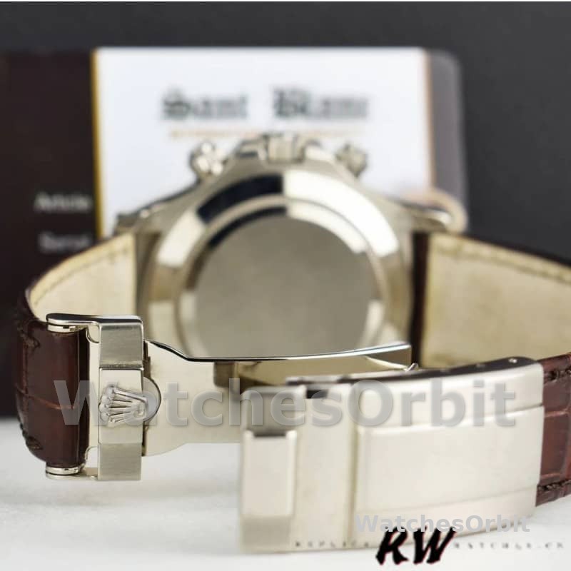 Rolex Daytona 116519 Panda Dial Chocolate Leather Strap 40mm Mens Replica Watch