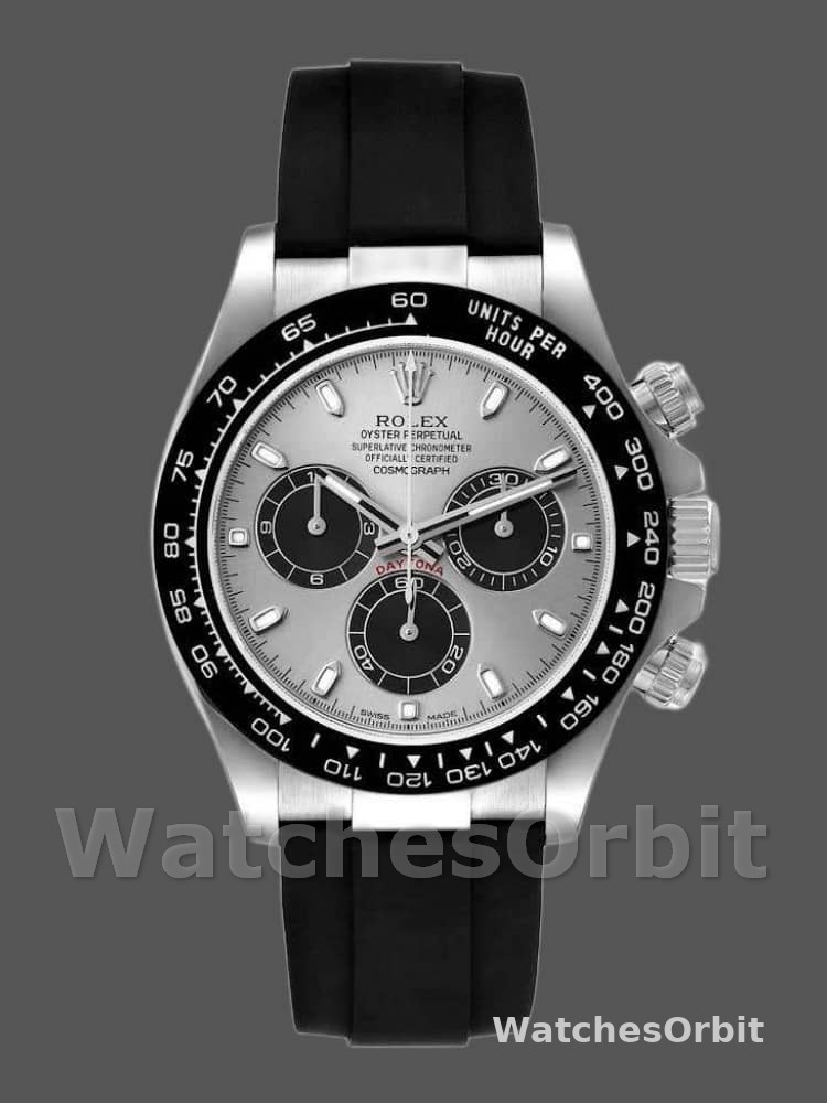Rolex Daytona 116519 White Gold Grey Dial 40mm Mens Replica Watch