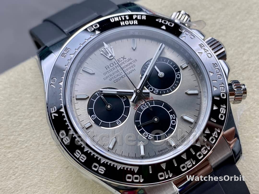 Rolex Daytona 116519 White Gold Grey Dial 40mm Mens Replica Watch